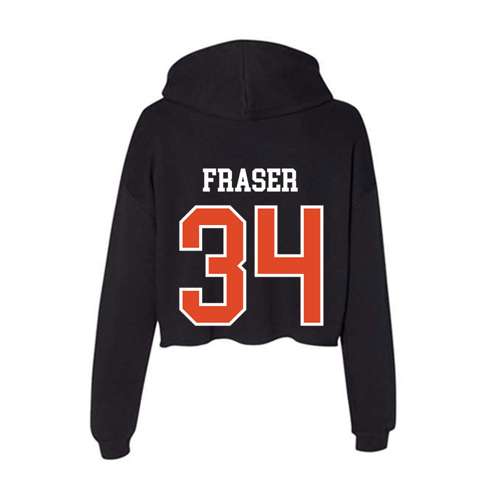 Oregon State - NCAA Baseball : Max Fraser - Women's Crop Fleece Hoodie-1