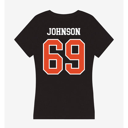 Oregon State - NCAA Football : Kwan Johnson - Women's V-Neck T-Shirt-1