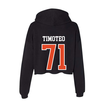 Oregon State - NCAA Football : Josiah Timoteo - Women's Crop Fleece Hoodie-1