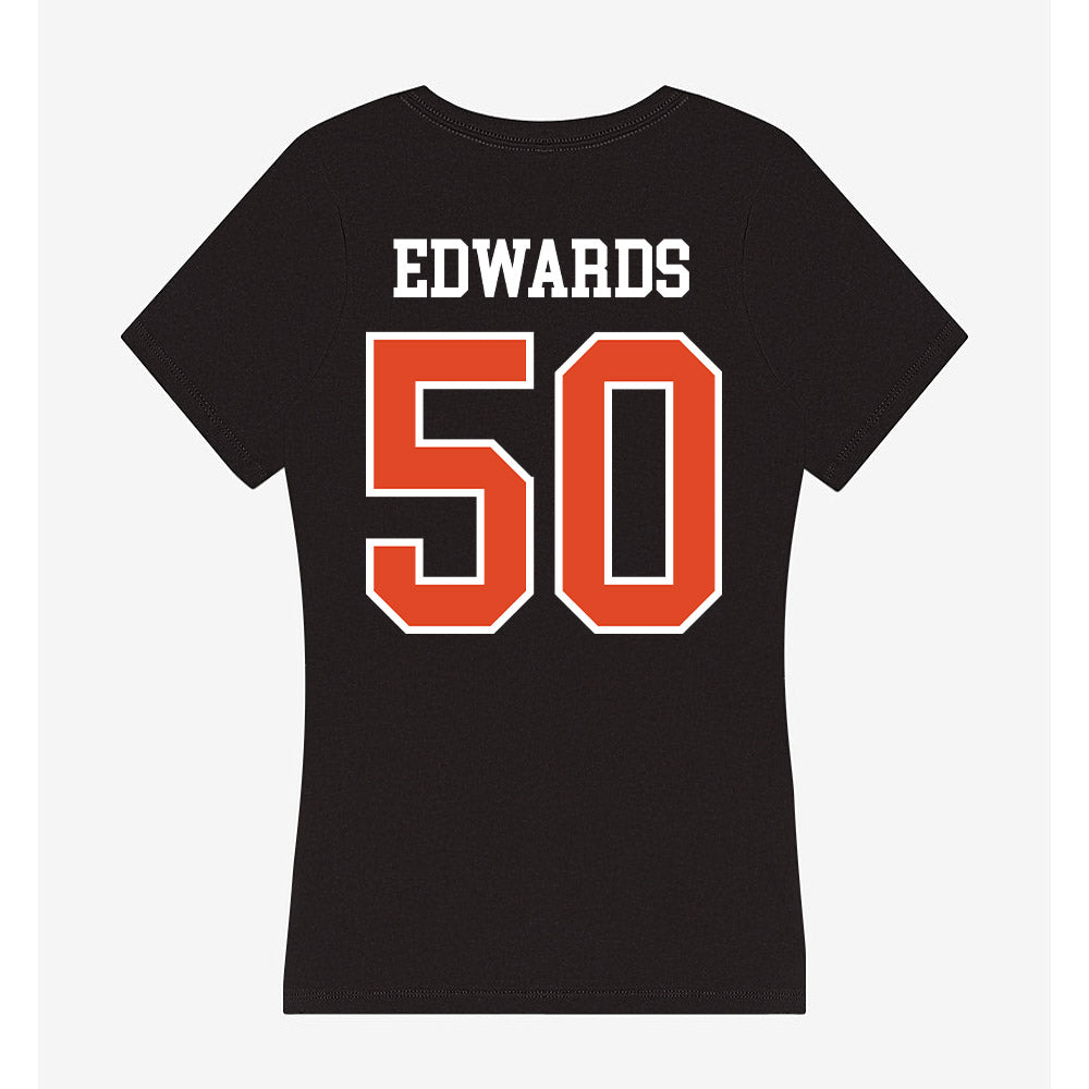 Oregon State - NCAA Baseball : Zach Edwards - Women's V-Neck T-Shirt-1