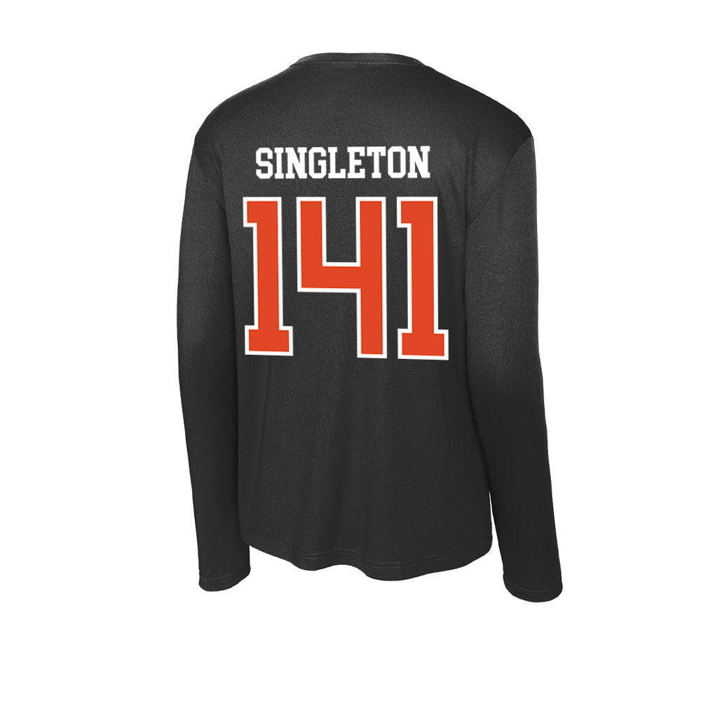 Oregon State - NCAA Wrestling : Nash Singleton - Activewear Long Sleeve T-Shirt-1