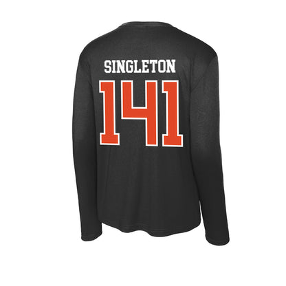 Oregon State - NCAA Wrestling : Nash Singleton - Activewear Long Sleeve T-Shirt-1