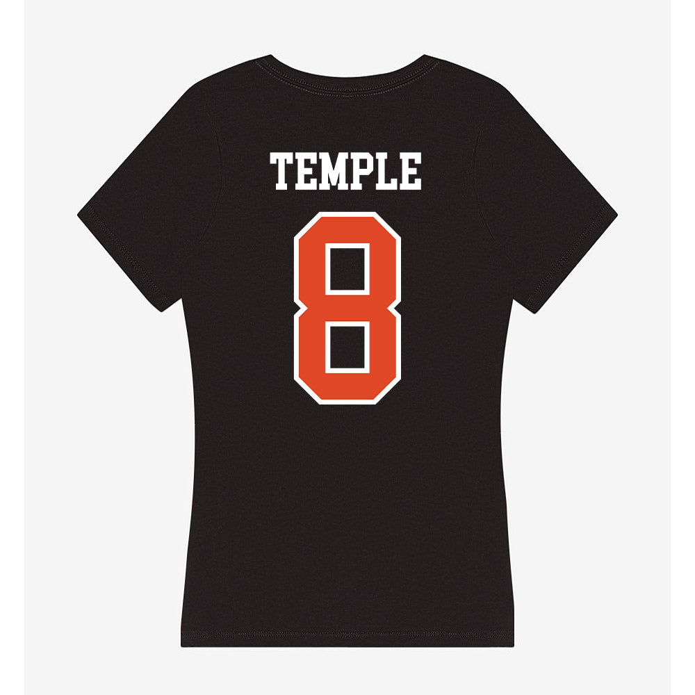 Oregon State - NCAA Football : DeCorion Temple - Women's V-Neck T-Shirt-1