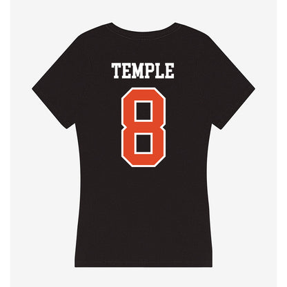 Oregon State - NCAA Football : DeCorion Temple - Women's V-Neck T-Shirt-1