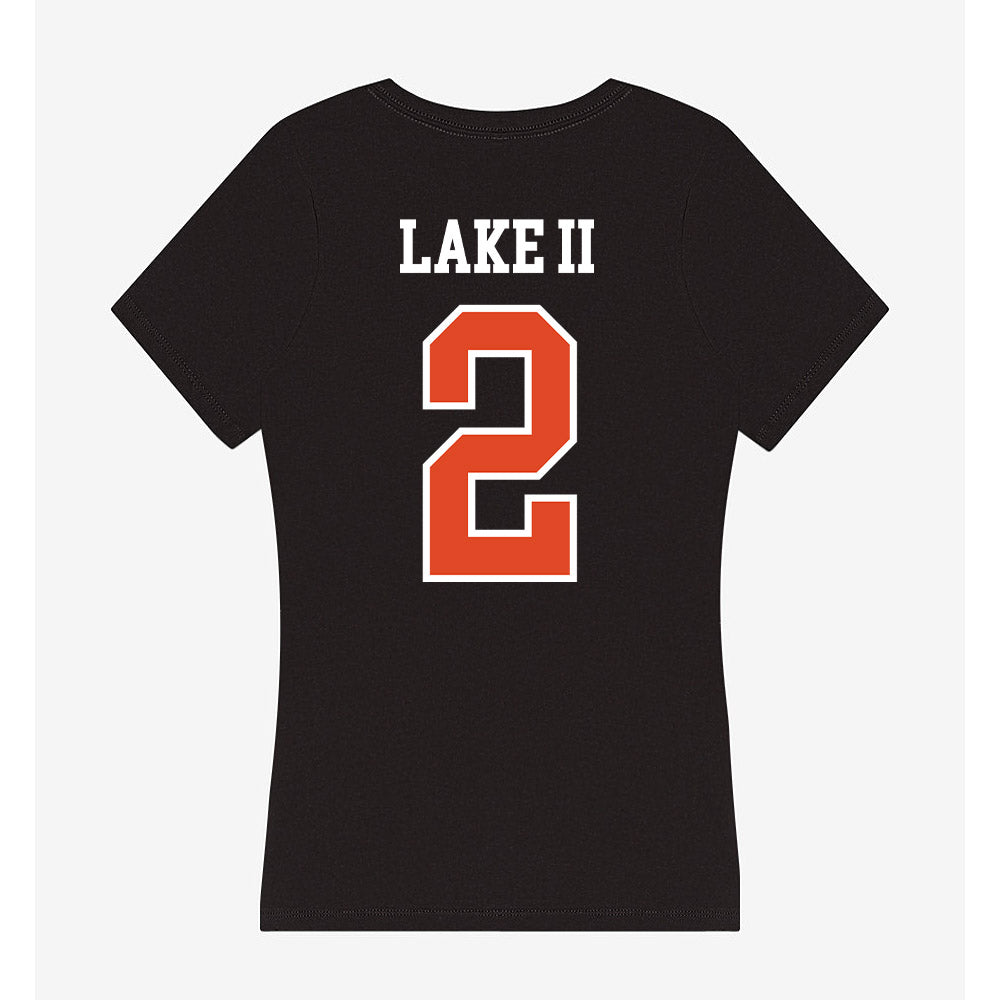 Oregon State - NCAA Men's Basketball : Josiah Lake II - Women's V-Neck T-Shirt-1
