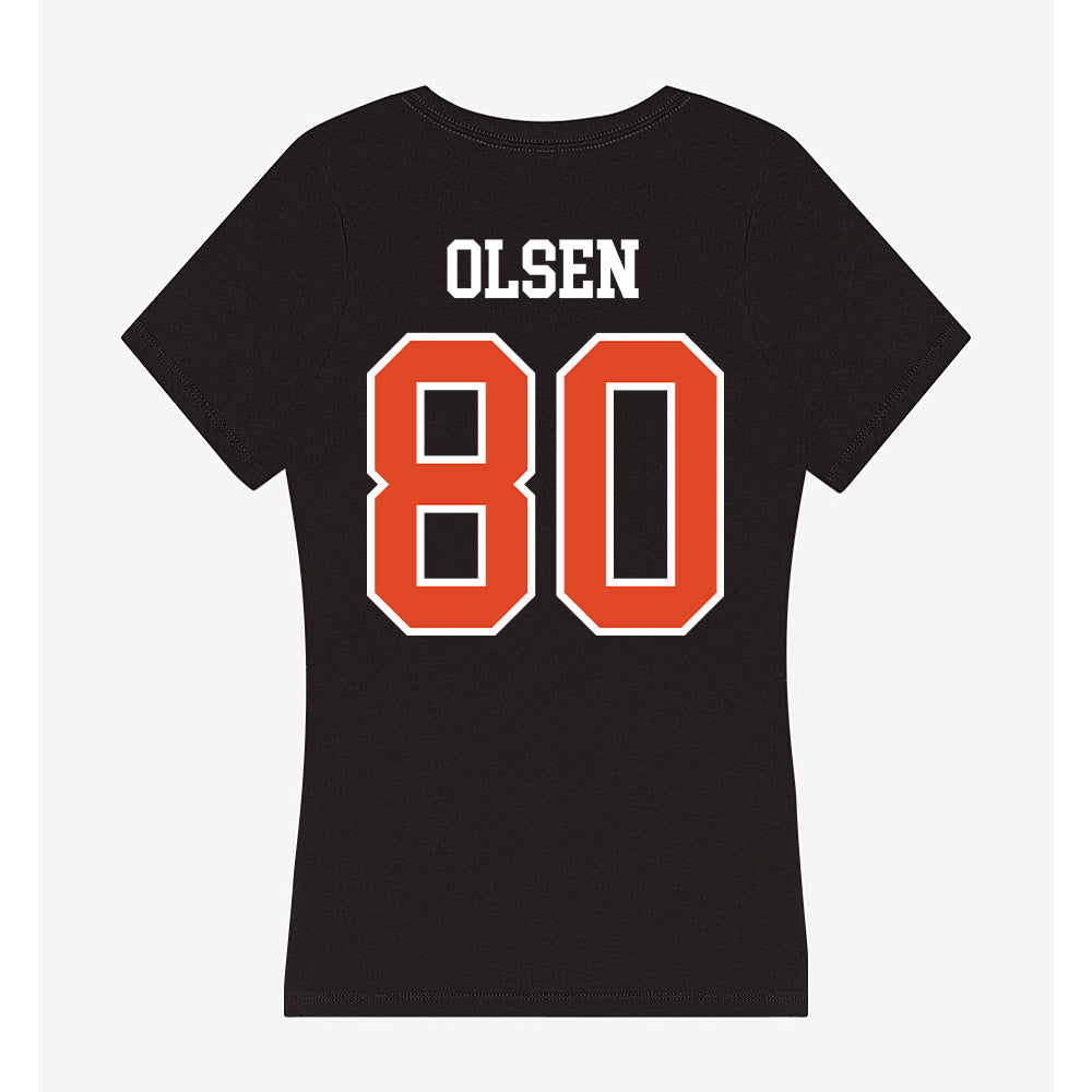 Oregon State - NCAA Football : Eric Olsen - Women's V-Neck T-Shirt-1