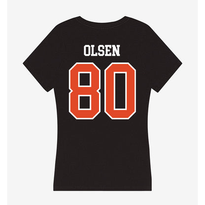 Oregon State - NCAA Football : Eric Olsen - Women's V-Neck T-Shirt-1
