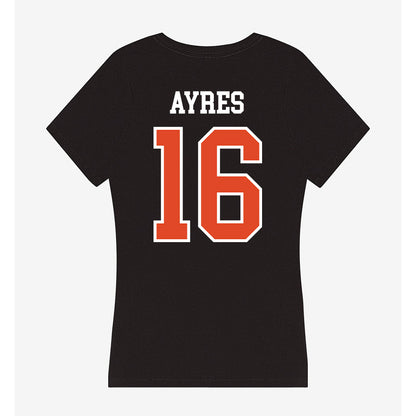 Oregon State - NCAA Women's Soccer : Taylor Ayres - Women's V-Neck T-Shirt-1