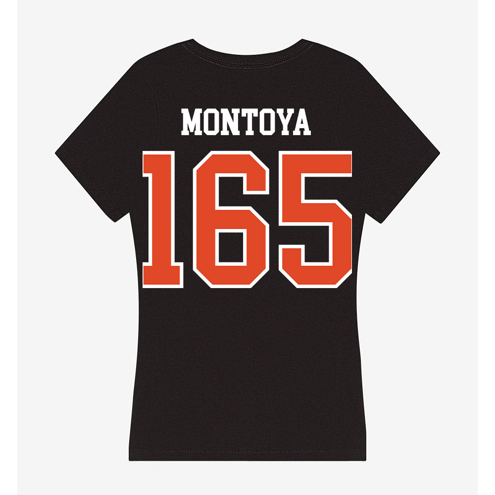 Oregon State - NCAA Wrestling : Sergio Montoya - Women's V-Neck T-Shirt-1
