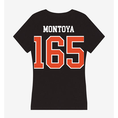 Oregon State - NCAA Wrestling : Sergio Montoya - Women's V-Neck T-Shirt-1