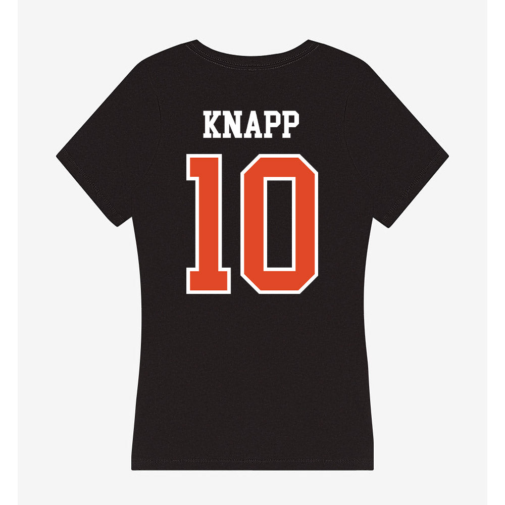 Oregon State - NCAA Football : Logan Knapp - Women's V-Neck T-Shirt-1