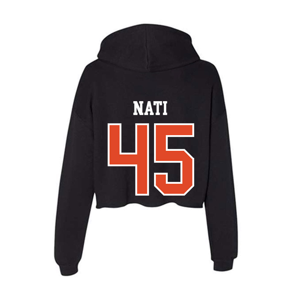 Oregon State - NCAA Baseball : Joshua Nati - Women's Crop Fleece Hoodie-1