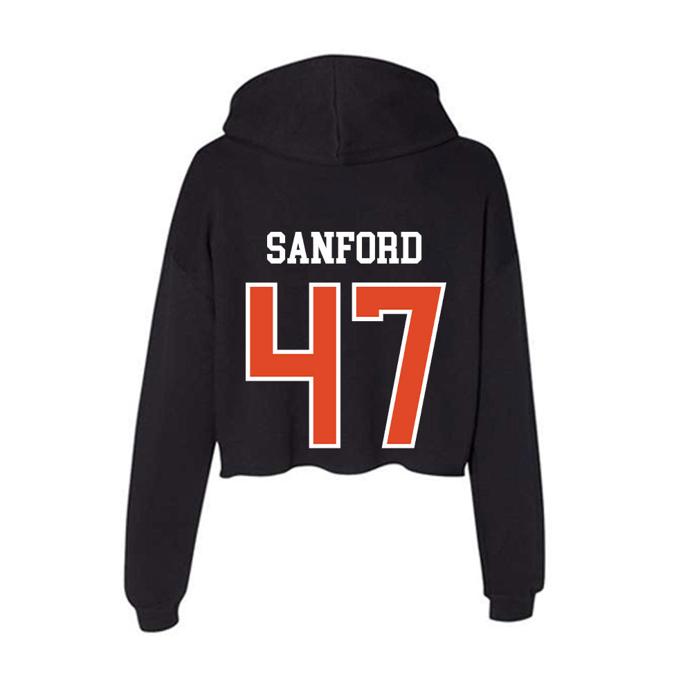 Oregon State - NCAA Football : Luke Sanford - Women's Crop Fleece Hoodie-1