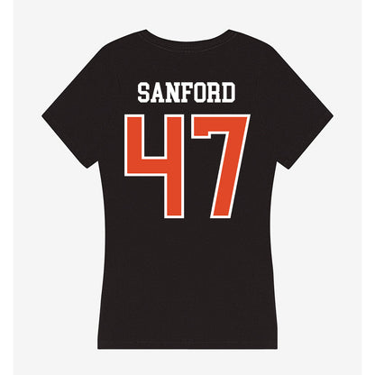 Oregon State - NCAA Football : Luke Sanford - Women's V-Neck T-Shirt-1