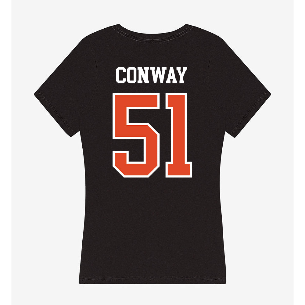 Oregon State - NCAA Football : Maddox Conway - Women's V-Neck T-Shirt-1