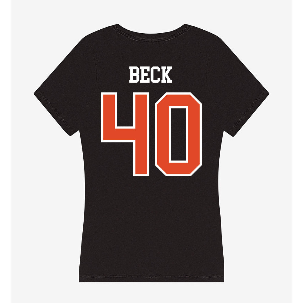 Oregon State - NCAA Baseball : Kameron Beck - Women's V-Neck T-Shirt-1