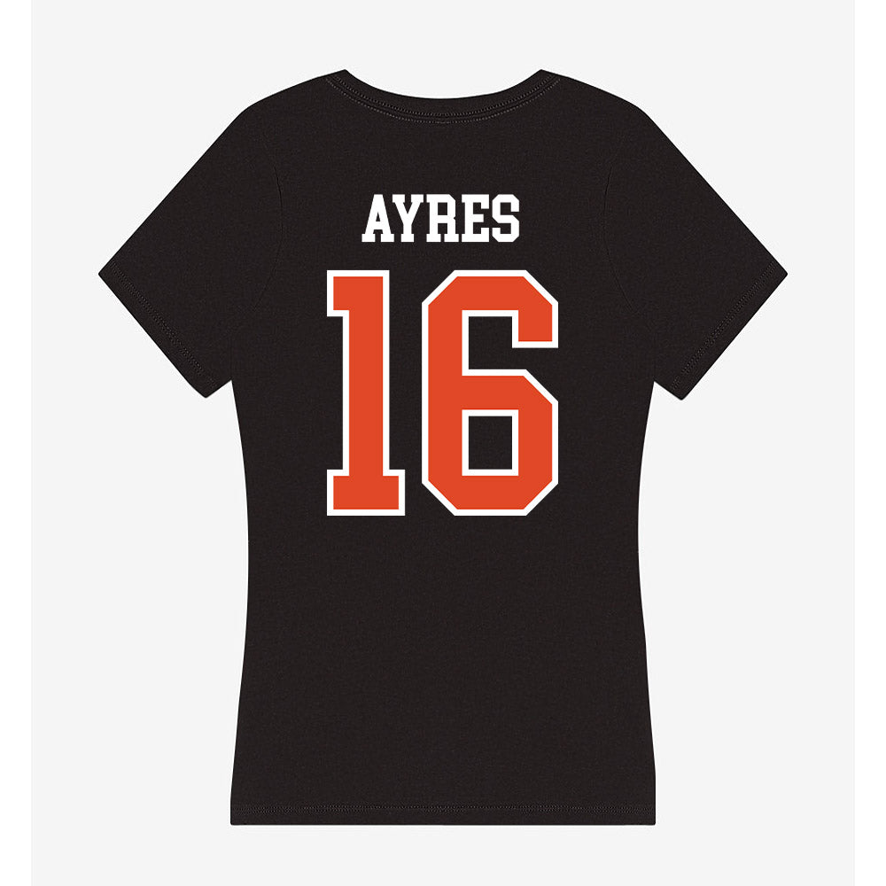 Oregon State - NCAA Women's Soccer : Taylor Ayres - Women's V-Neck T-Shirt-1