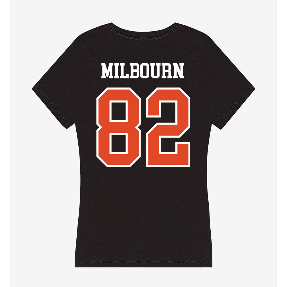 Oregon State - NCAA Football : Gabe Milbourn - Women's V-Neck T-Shirt-1