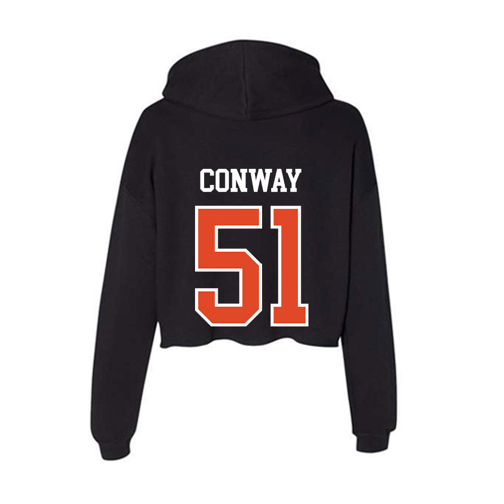 Oregon State - NCAA Football : Maddox Conway - Women's Crop Fleece Hoodie-1