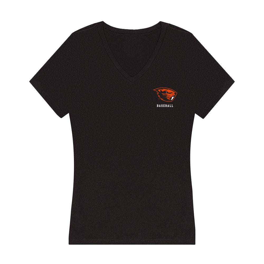 Oregon State - NCAA Baseball : Eli Gries-Smith - Women's V-Neck T-Shirt-0