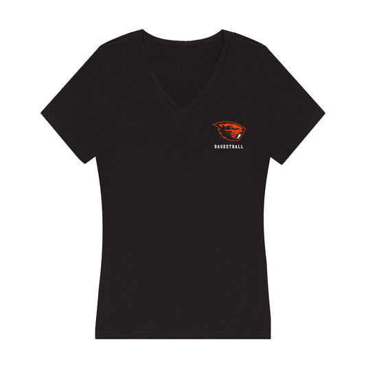 Oregon State - NCAA Men's Basketball : Desmond White - Women's V-Neck T-Shirt-0