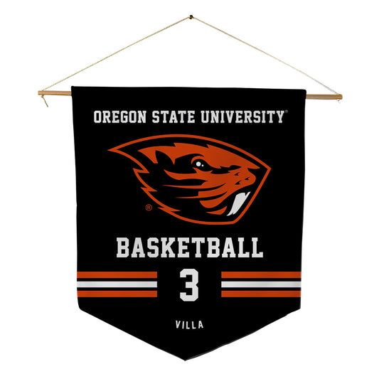 Oregon State - NCAA Women's Basketball : Jenna Villa - Pennant - 18" x 21"-0