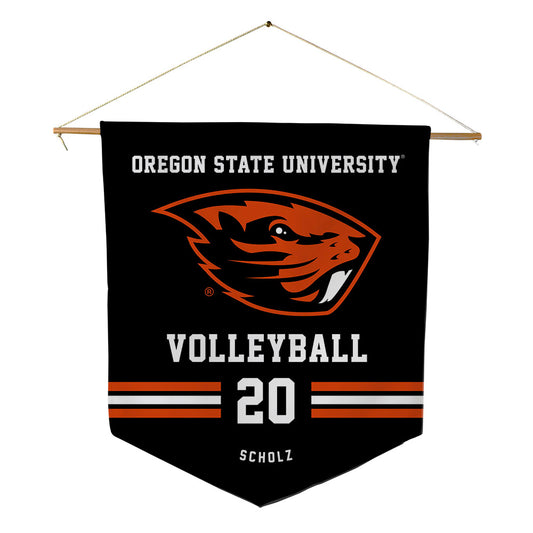 Oregon State - NCAA Women's Volleyball : Nathalie Scholz - Pennant - 18" x 21"-0
