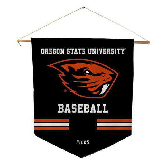Oregon State - NCAA Baseball : Dylan Hicks - Pennant - 18" x 21"-0