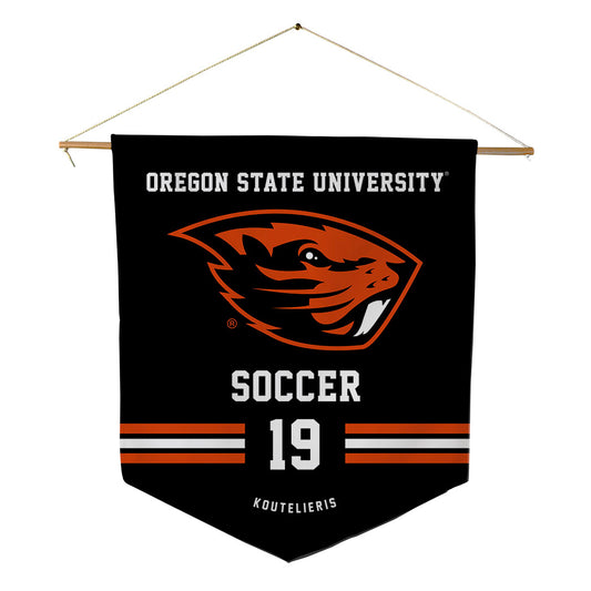 Oregon State - NCAA Men's Soccer : John Koutelieris - Pennant - 18" x 21"-0