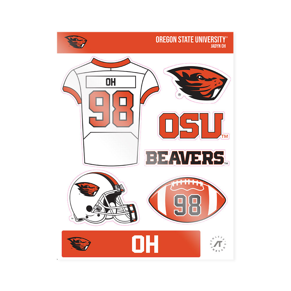 Oregon State - NCAA Football : Jadyn Oh - Sticker Sheet-0