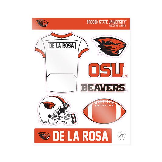 Oregon State - NCAA Football : Rocco De La Rosa - Sticker Sheet-0