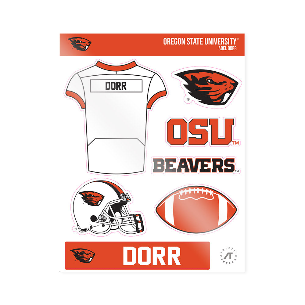 Oregon State - NCAA Football : Adel Dorr - Sticker Sheet-0