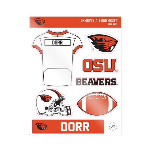 Oregon State - NCAA Football : Adel Dorr - Sticker Sheet-0