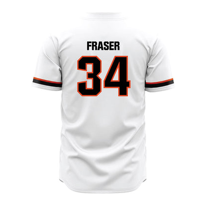 Oregon State - NCAA Baseball : Max Fraser - White Jersey-1