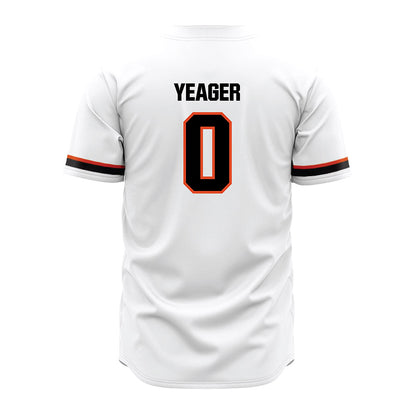 Oregon State - NCAA Baseball : Isaac Yeager - White Jersey-1