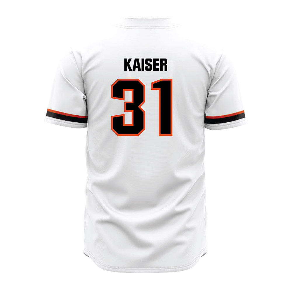 Oregon State - NCAA Baseball : Trevor Kaiser - White Jersey-1