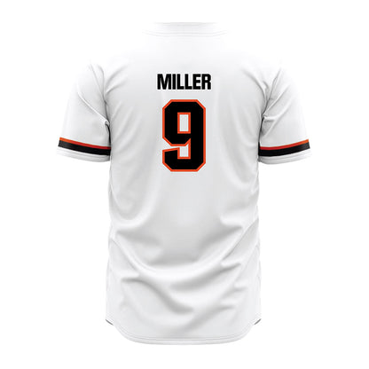 Oregon State - NCAA Baseball : Jace Miller - White Jersey-1