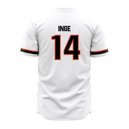 Oregon State - NCAA Baseball : Tyler Inge - White Jersey-1