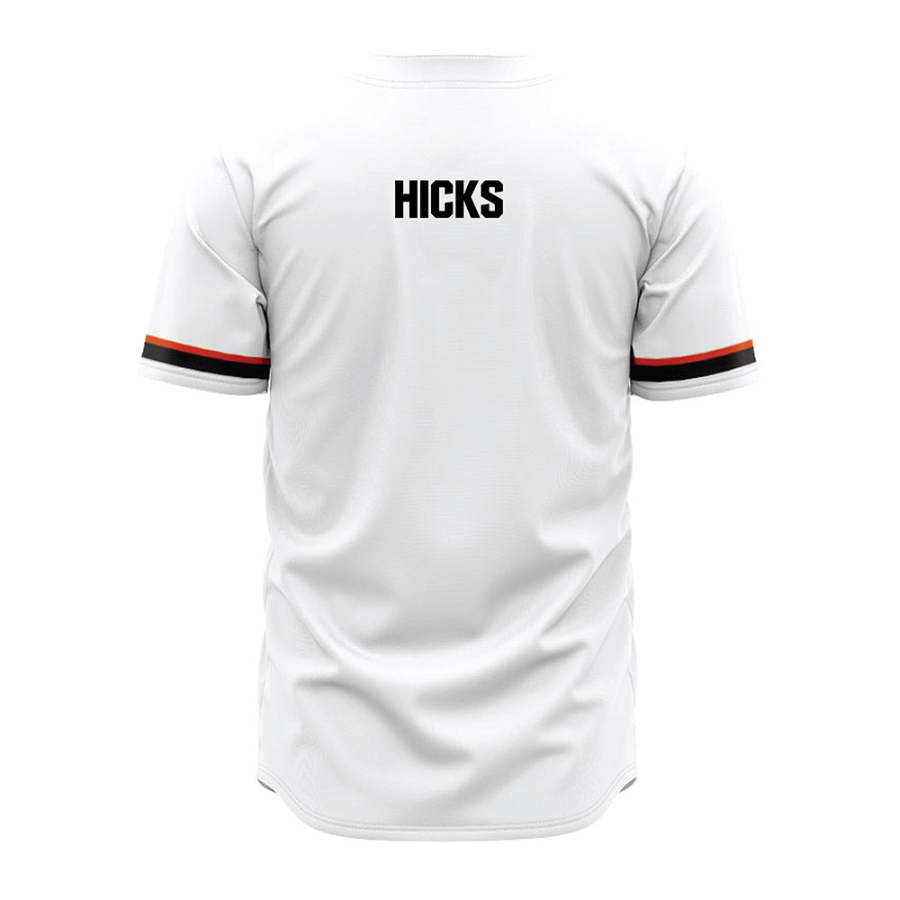 Oregon State - NCAA Baseball : Dylan Hicks - White Jersey-1