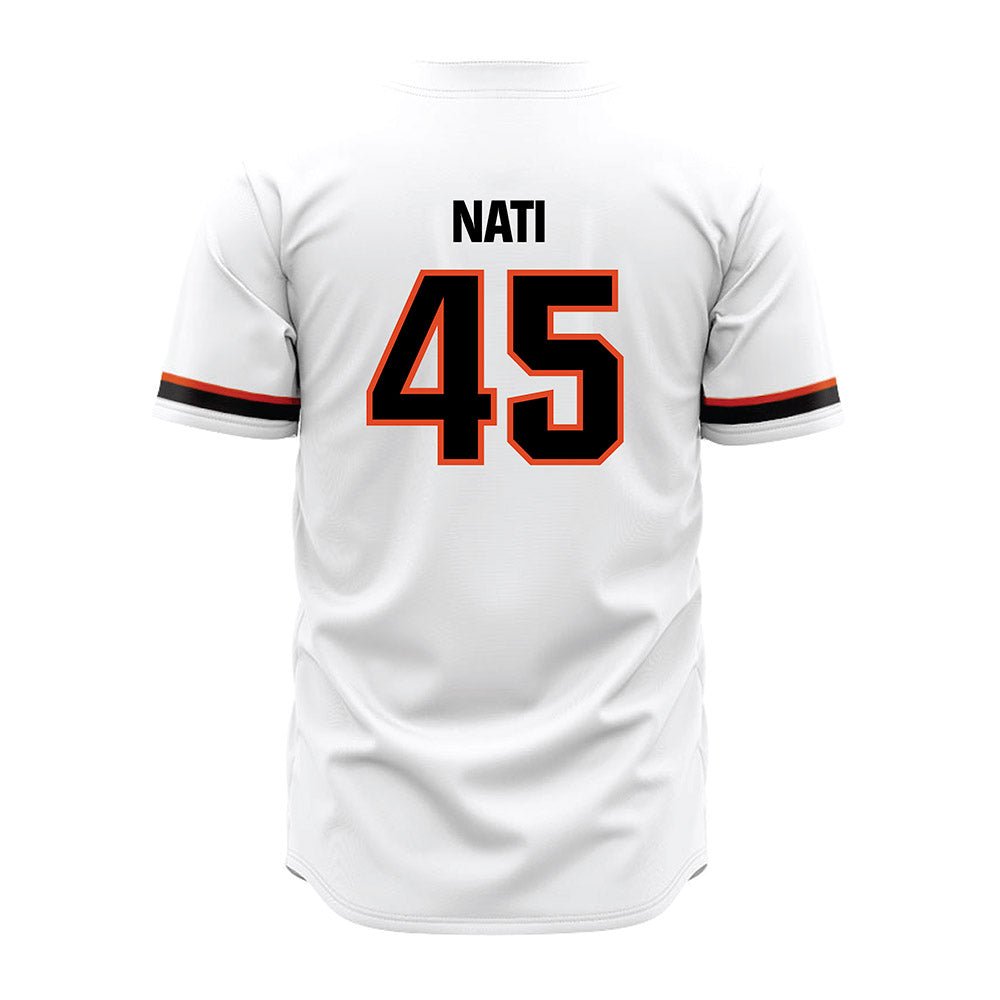 Oregon State - NCAA Baseball : Joshua Nati - White Jersey-1