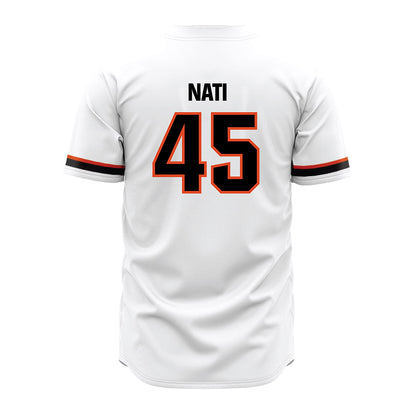 Oregon State - NCAA Baseball : Joshua Nati - White Jersey-1
