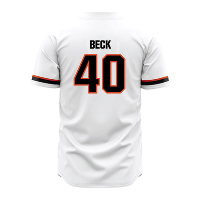 Oregon State - NCAA Baseball : Kameron Beck - White Jersey-1