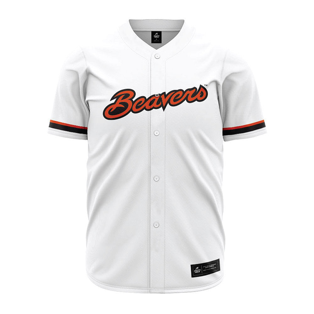 Oregon State - NCAA Baseball : Dylan Hicks - White Jersey-0