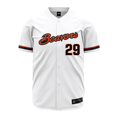 Oregon State - NCAA Baseball : Dyson Grant - White Jersey-0