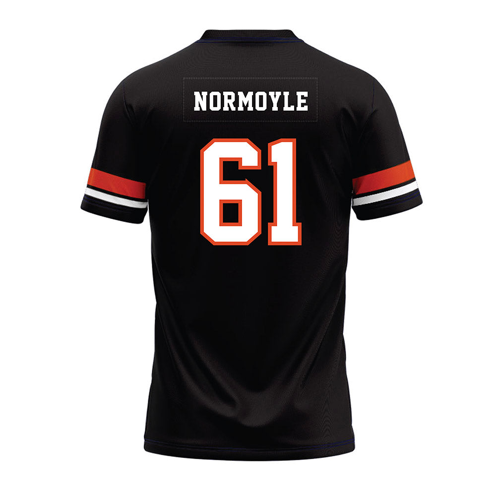 Oregon State - NCAA Football : Jake Normoyle - Black Premium Football Jersey-1
