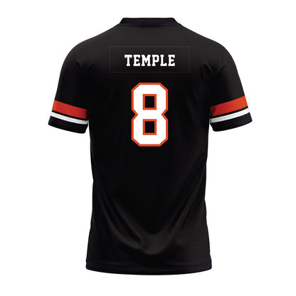 Oregon State - NCAA Football : DeCorion Temple - Black Premium Football Jersey-1