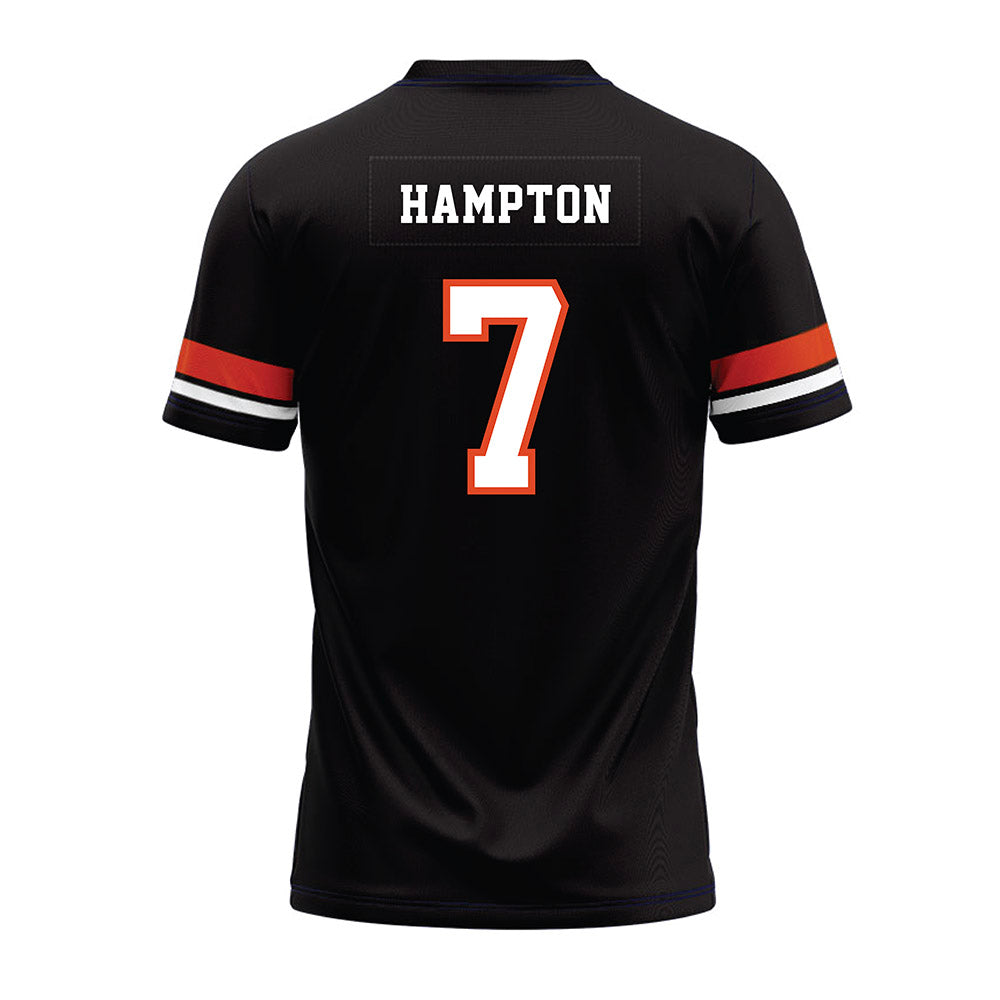 Oregon State - NCAA Football : Aeryn Hampton - Black Premium Football Jersey-1