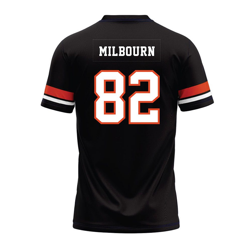 Oregon State - NCAA Football : Gabe Milbourn - Black Premium Football Jersey-1