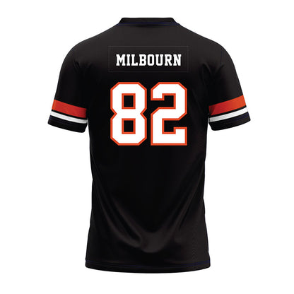 Oregon State - NCAA Football : Gabe Milbourn - Black Premium Football Jersey-1