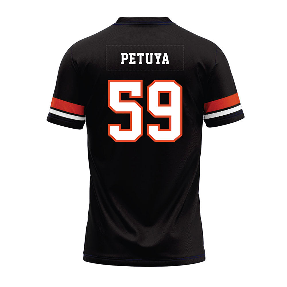 Oregon State - NCAA Football : Frankie Petuya - Black Premium Football Jersey-1